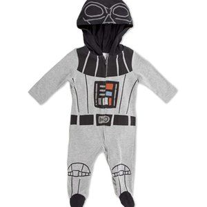 Vader footie one piece / infant costume 6/9M